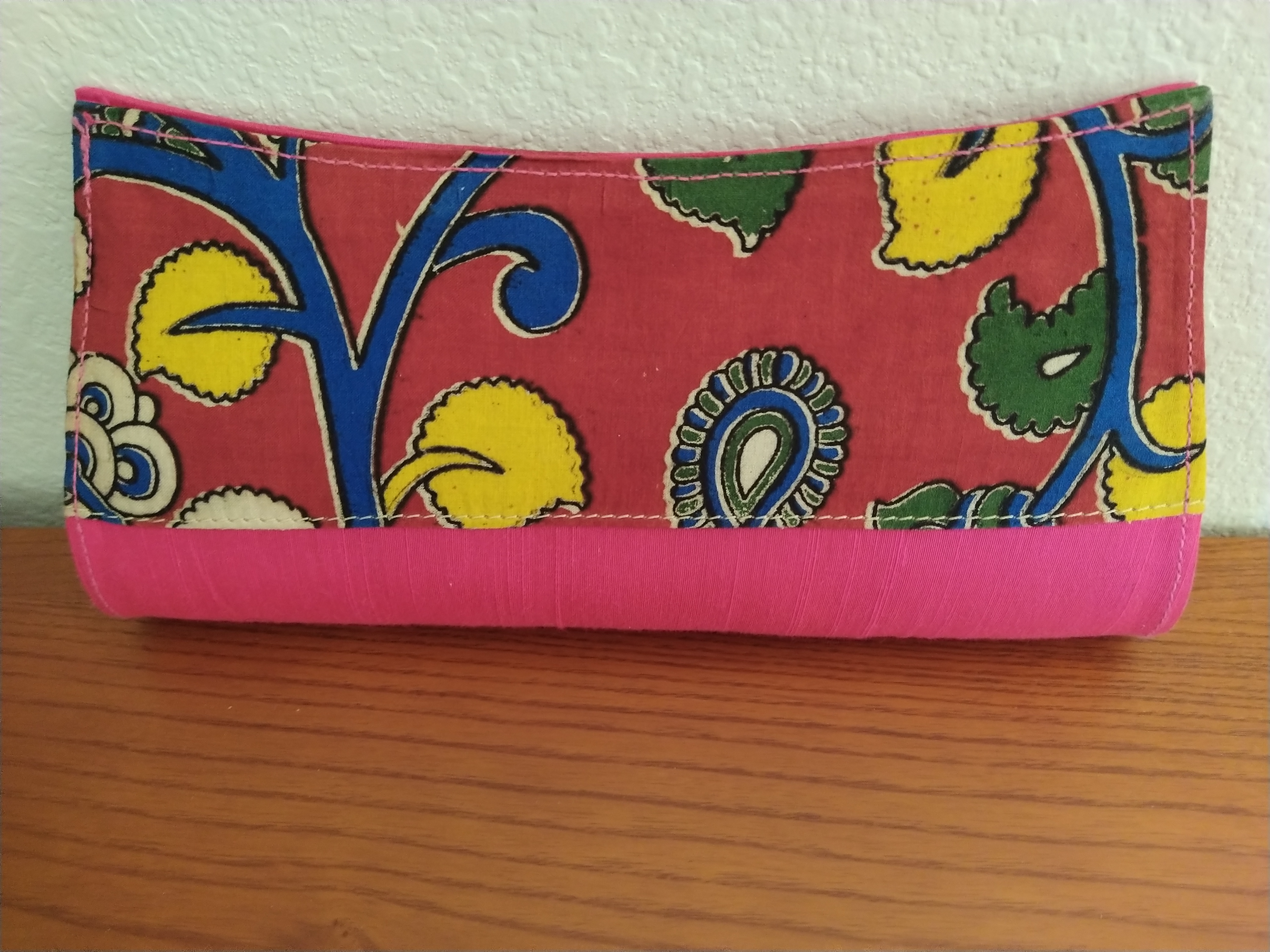 Raw Silk Kalamkari Clutch